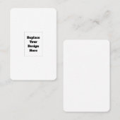 Carte De Réduction Créez votre propre blanc (Devant / Derrière)