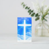 Carte De Réduction Croix de chrétien personnalisable de Jésus-Christ (Debout devant)