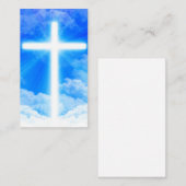 Carte De Réduction Croix de chrétien personnalisable de Jésus-Christ (Devant / Derrière)