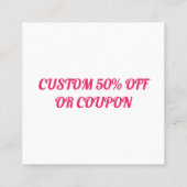 Carte De Réduction Custom I Love My Boyfriend - Ajouter photo et nom (Dos)