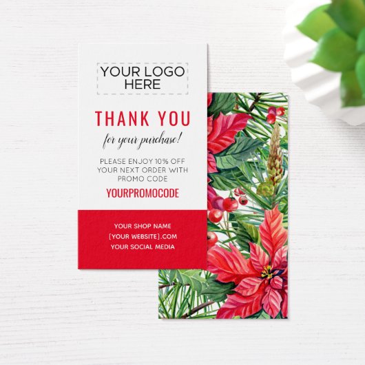 Carte de réduction de code promo personnalisée de  (Bureau)