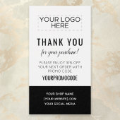 Carte de réduction de code Promo Personnalisée en 
