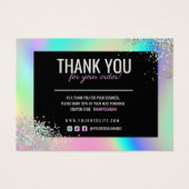 Carte de réduction de marque Holographic Parties s (Devant)
