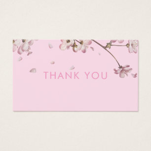 Carte de réduction de remerciement pour Fleur de C