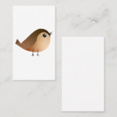Carte De Réduction Dessin d'Oiseau de Bruant (Devant / Derrière)