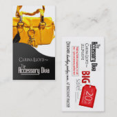 Carte De Réduction Diva accessoire : Vendeur de mode de bijoux (Devant / Derrière)