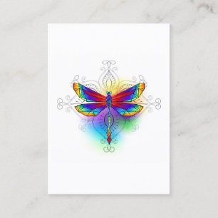 Carte De Réduction Dragonfly en arc-en-ciel