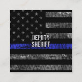 Carte De Réduction Drapeau en détresse du shérif adjoint (Dos)