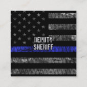 Carte De Réduction Drapeau en détresse du shérif adjoint (Devant)
