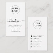 Carte de réduction du logo d'entreprise moderne Me (Devant / Derrière)