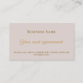 Carte De Réduction Dusty pink QR customer client appointment card (Devant)