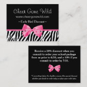 Carte De Réduction earlybird de bon de cgw-temp (Devant / Derrière)