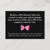 Carte De Réduction earlybird de bon de cgw-temp (Dos)