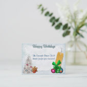 Carte De Réduction Élégance de Noël CADEAU / REMISE (Debout devant)