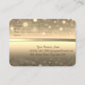Carte De Réduction Elégant Cadre Or Moderne, Bow (Dos)