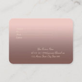 Carte De Réduction Elégant Confetti Or Moderne (Dos)