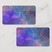 Carte De Réduction Élégant Confetti Or Moderne Paint Splash (Devant / Derrière)