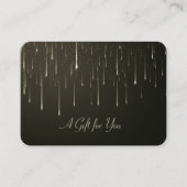 Carte De Réduction Élégant Lecteurs Or Moderne (Devant)