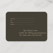 Carte De Réduction Élégant Lecteurs Or Moderne (Dos)