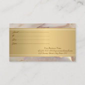 Carte De Réduction Elegant Modern,Professional Gold Confetti Opal (Dos)