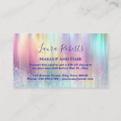 Carte De Réduction Elegant Rainbow Gradient (Dos)