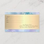 Carte De Réduction Elégant Trendy Frame Diamonds Holographique (Dos)