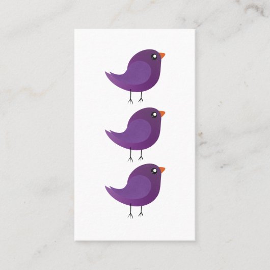 Carte De Réduction Enfants oiseau mignon (Devant)