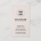 Carte De Réduction Entreprise Familiale Avec Merci Logo Moderne (Dos)