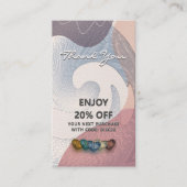 Carte De Réduction Entreprise Familiale Avec Merci Logo Moderne (Devant)