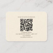 Carte De Réduction Épice de Citrouille moderne Brown beige (Dos)