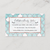 Carte De Réduction Étalons de sirène de Parties scintillant rose Turq (Dos)