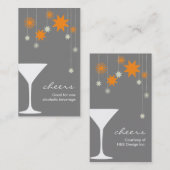 Carte De Réduction Événement de partie de nouvelle année de billet de (Devant / Derrière)