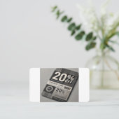 Carte de réduction exclusive pour magasin de mode  (Debout devant)