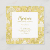 Carte De Réduction Falcons & Rose Chic Élégant Illustré Girly (Dos)