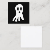 Carte De Réduction Fantômes d'Halloween foncé (Devant / Derrière)