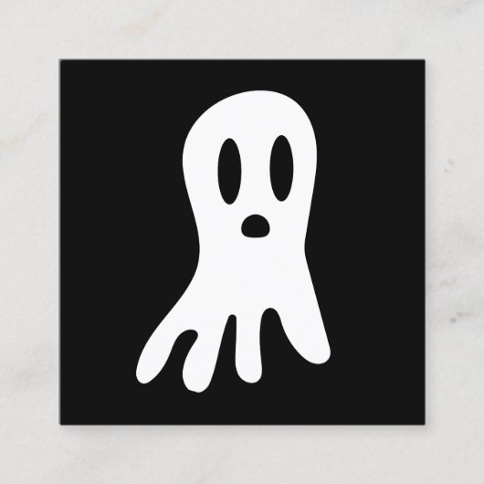 Carte De Réduction Fantômes d'Halloween foncé (Devant)
