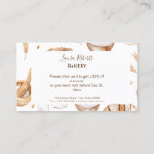 Carte De Réduction Farmhouse Artisan Bakery (Dos)