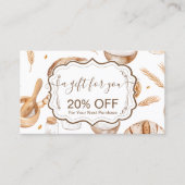 Carte De Réduction Farmhouse Artisan Bakery (Devant)