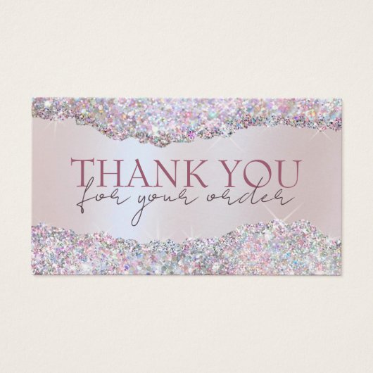 Carte de réduction Faux iridescence parties scinti (Devant)