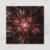 Carte De Réduction Fleur imaginaire fractale douce et tendresse (Devant)