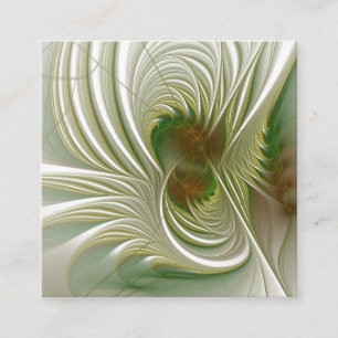 Carte De Réduction Fleurs de fantaisie fractale douces et tendres