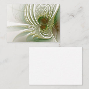 Carte De Réduction Fleurs de fantaisie fractale douces et tendres 