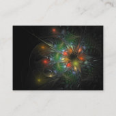 Carte De Réduction Fleurs imaginaires fractales douces et tendres (Dos)