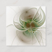 Carte De Réduction Fleurs imaginaires fractales douces et tendres (Devant)