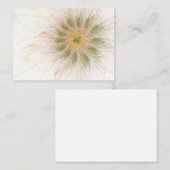 Carte De Réduction Fleurs imaginaires fractales douces et tendres (Devant / Derrière)