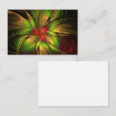 Carte De Réduction Fleurs imaginaires fractales douces et tendres (Devant / Derrière)