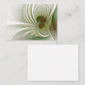 Carte De Réduction Fleurs imaginaires fractales douces et tendres (Devant / Derrière)