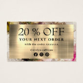 Carte de réduction Green Pink (Dos)