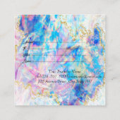 Carte De Réduction Holographie Opale Moderne Professionnelle, Confett (Dos)