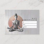 Carte De Réduction Instructeur de méditation Yoga Reiki Master Lotus  (Devant)